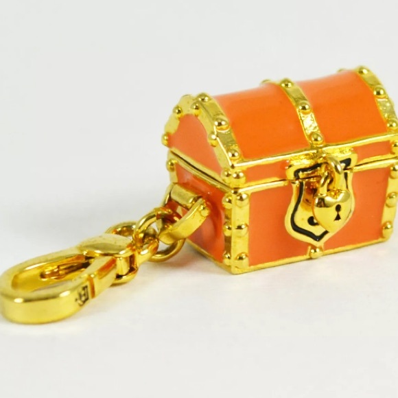 Juicy Couture Treasure Chest charm ORANGE NEW - Picture 3 of 5